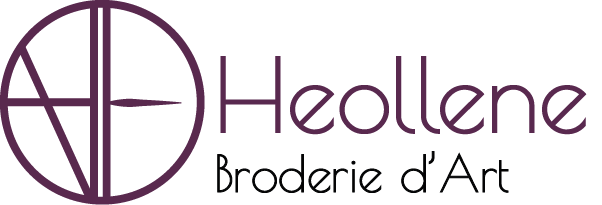 Logo entier Heollene Broderie d'Art